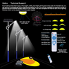 Remote Intelligent Control IP66 Galvanized Steel Solar Street Light for Main Transportation Routes