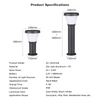 Sand Black IP65 Lawn Light Wireless Solar Powered for Courtyard Villa Park Residential Area