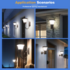 Solar LED IP65 Waterproof Wall Light Modern Outdoor/Indoor Wall Sconce for Garden Courtyard Porch Corridor