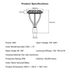 Outdoor Solar LED Garden Lights Die-cast Aluminum LED Street Lights for Garden Lighting Support OEM ODM
