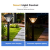 Modern Design 8000mAh Lawn Light Solar Powered Effect LED for Backyard Fence Landscape Accent