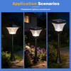 Versatile IP65 LED Garden Light Solar Powered with Battery for Highlighting Trees Sculptures & Architectural Details