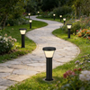 Sand Black IP65 Lawn Light Wireless Solar Powered for Courtyard Villa Park Residential Area