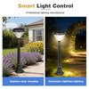 Customizable Solar & Battery Powered IP65 LED Outdoor Luxury Multi-Head Garden Lights Modern Landscape High Pole Lights