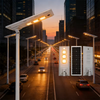 Solar Street Light with Wide-Angle Illumination for Courtyard Farmhouse and Backyard Perimeter Security Lighting