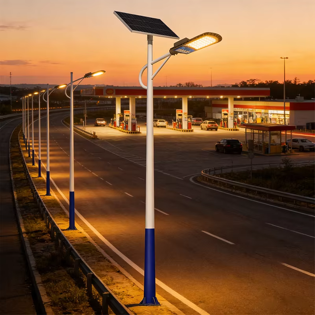 Smart Motion Sensor Solar Street Light 50W 100W 200W for Driveway Garden Security Lighting