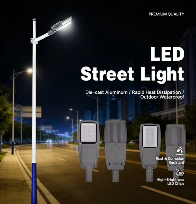 High Quality LED Street Light 80W 120W 180W 240W Outdoor Area Parking Lot Main Road Lighting Fixture