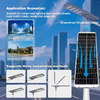 High-efficiency All-in-one Solar Street Lights Compatible with Motion Sensors and Remote Controls for Residential Lighting