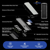 Professional Long Lifespan LED UV Resistant Optical PC Lens 30W 40W 50W Solar Street Light for Residential Area Lighting
