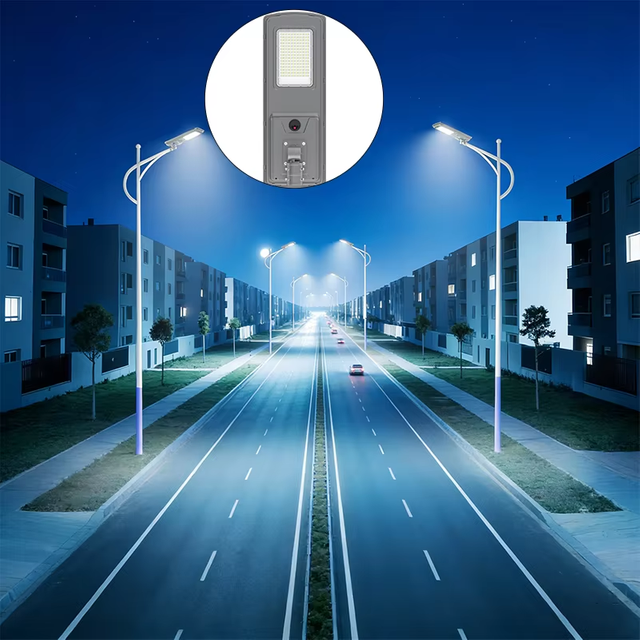 High-Quality High Conversion Solar Panel Adjustable Conversion Arm Solar Street Light for Park & Square Lighting