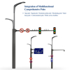 Multifunction Camera Wifi Customized Streetlight Outdoor Ip65 Waterproof 100 Watt Aluminium Led Street Lights