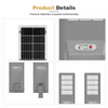 Outdoor All-in-One Solar Street Lights Compatible with Motion Sensors and Remote Controls for Urban Street Lighting