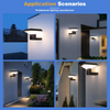 Hot Sale LED Wall Lights for Garden Corridors Hotels-Decorative Aluminum Waterproof Outdoor Furniture-PC Solar Square Cylinder