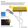 Remote Intelligent Control IP66 Galvanized Steel Solar Street Light for Main Transportation Routes