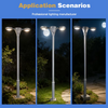 Solar Garden Light IP65 High Lumen Waterproof LED Security Light for Modern Home Entrance Fence