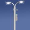 Smart LED Street Light Pole with Camera WiFi Control & EV Charging Station IP65 Rated for City Outdoor Road Lighting Projects