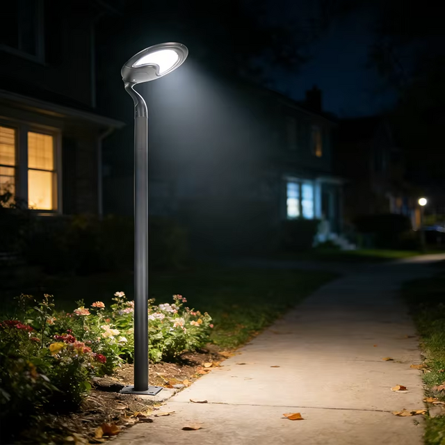 New Solar Powered LED Garden Light with Battery High Lumen IP65 Waterproof Dusk to Dawn Auto On/Off for Patio Yard