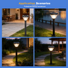 Lawn Light Solar Light with Ground Spike for Illuminating Flags Signs Small Trees in Garden & Plaza