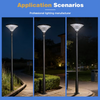 Smart Home Solar Garden Light High Lumen IP65 Waterproof Integrated LED Lamp for Modern Landscape Smart Garden Systems