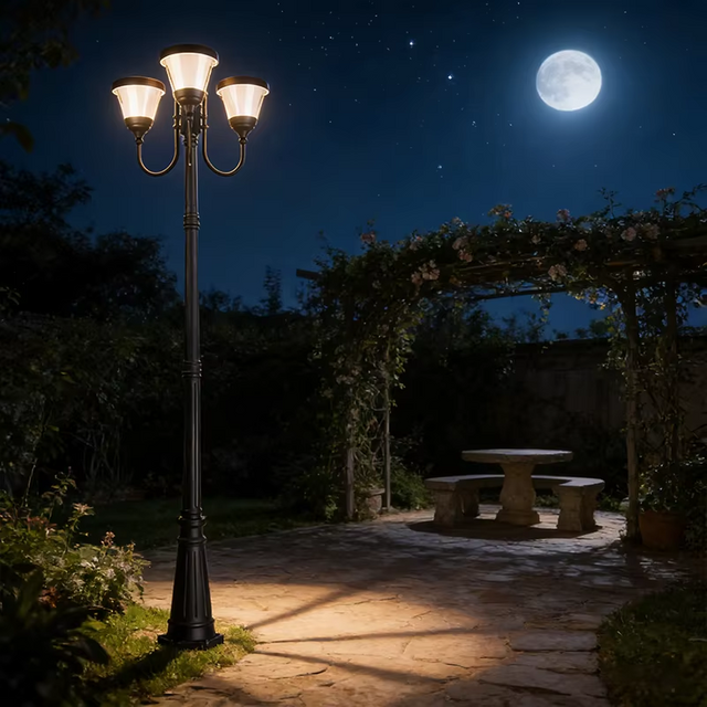 Customizable Multi-Head LED Color-Changing Solar Garden High Brightness IP65 Waterproof App Control for Multi-Use Outdoor Events