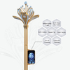 Smart City Lighting with Phone Charging Function Height-Customized Smart Road Light Pole IP65 Waterproof Smart Pole
