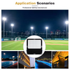 High Power LED Stadium Flood Light 300W Die-Cast Aluminum Waterproof for Professional Sports Venues Customization Supported