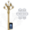 New Design Smart Pole Street Light Pole Integrated HD Camera LED Display Magnolia Flower Design for Smart City