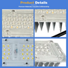 50W Aluminum Heat Sink LED Street Light Module High Brightness 140-185 Lumens Suitable for Outdoor Lighting