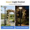 Decorative Vintage Solar LED Garden Light IP65 Waterproof with Battery for Pergola Balcony Gazebo Outdoor Ambiance Lighting
