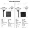 Solar Aluminum Energy-Saving Eco-Friendly Garden Lights 50W/25W for Front Yards and Walkways