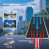 Customizable Waterproof & Dustproof IP Rating UV Resistant Optical PC Lens Solar Street Light for Villa Area Lighting