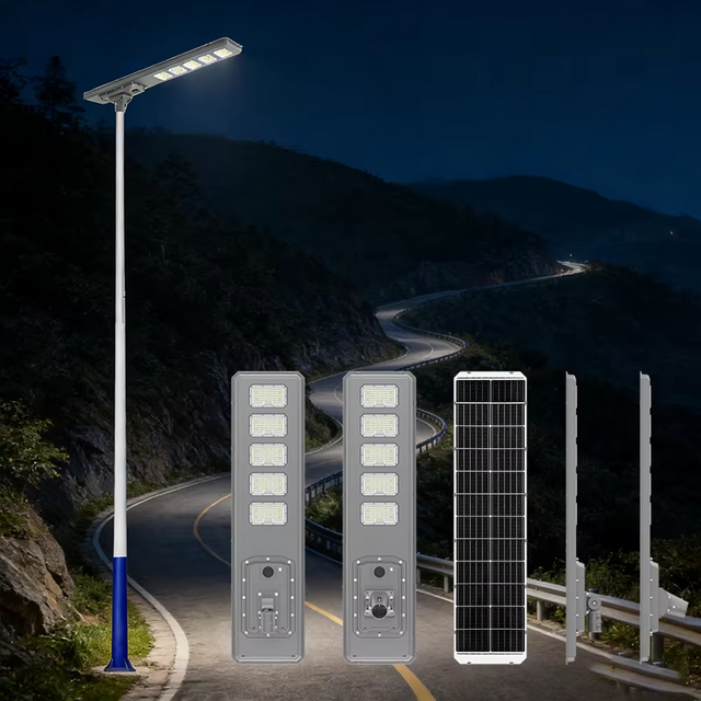 Custom All-in-one Solar LED Street Lights with IP66 protection for Residential Areas Courtyards and Roads