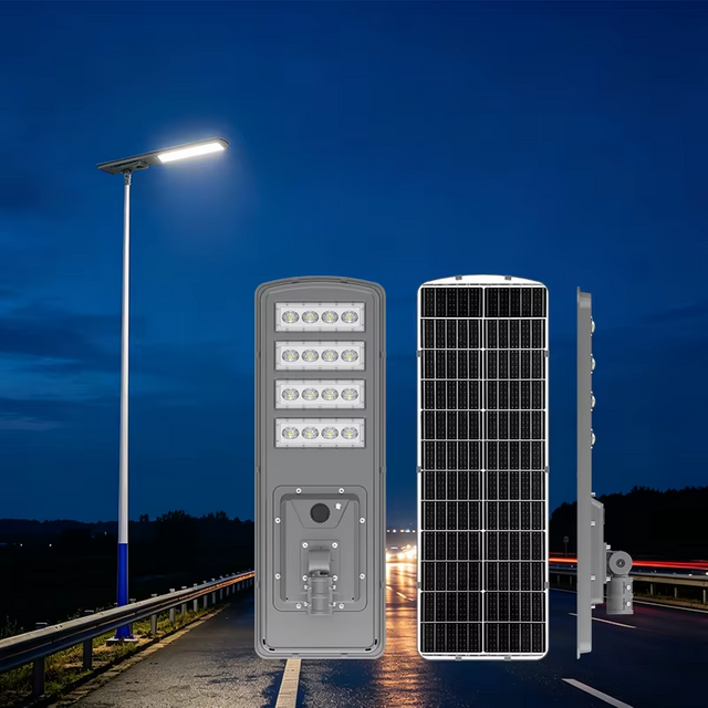 High-efficiency All-in-one Solar Street Lights Compatible with Motion Sensors and Remote Controls for Residential Lighting