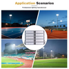 1000W Dual-Row High-Performance Floodlight IP66 Waterproof Die-Cast Aluminum 50000 Hours Lifespan Dimmable for Dry Damp Wet