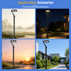 IP65 AC 20W-150W Outdoor Waterproof Aluminum LED Garden Light Lamp for Park Street with 5-Year Warranty