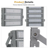 LED Flood Light IP66 Waterproof Die-Cast Aluminum Sand Gray Anti-Glare Outdoor Sports Lighting Basketball Tennis Courts Easy