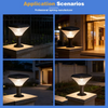 Customizable LAIHONG LED Solar Pillar Lamp Aluminum+PC Dimmable Integrated Side Mount Anti-Glare Design 3000-6500K Lighting