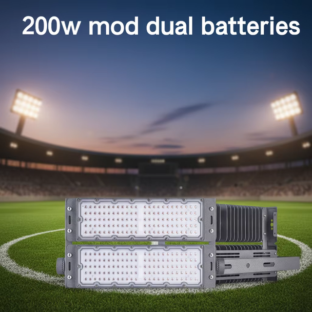 Customizable Die-Cast Aluminum LED Floodlights IP66 Dustproof Waterproof 200W Dimmable for Tennis Courts Basketball Courts