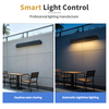 Simple Style Rechargeable LED Indoor/Outdoor Wall Light IP65 Waterproof Long Strip Porch Durable PC Black White Bedroom Wall