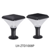 Customizable LAIHONG LED Solar Pillar Lamp Aluminum+PC Dimmable Integrated Side Mount Anti-Glare Design 3000-6500K Lighting