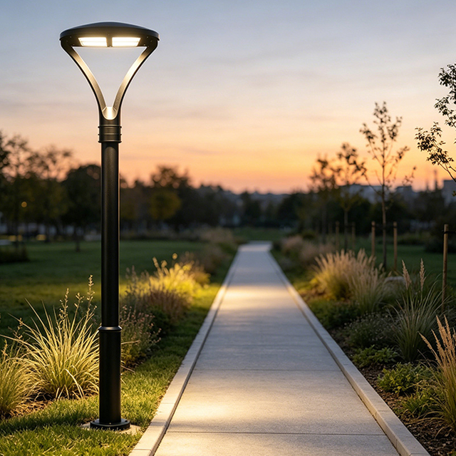 20W~150W Led Garden Light Post Top Pole Outdoor IP65 Waterproof High Brightness Outdoor LED Garden Lights 5 Year Warranty