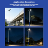 Customizable LED IP65 Solar Street Light Kit for Quick Installation in Soil Grass & Soft Ground Areas